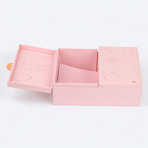 Customizable Eco-Friendly Valentine's Day Gift Rigid Packaging <b>Box</b> Gold Hot Stamping Recyclable Art Magnetic Flip Design Two <b>Box</b> - Product Image 1