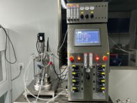 Fermenteur de protéines en verre de 15 L à 2 cellules avec réacteur biologique à contrôle automatique, cuve sous pression et moteur pour cultures en suspension de cellules végétales