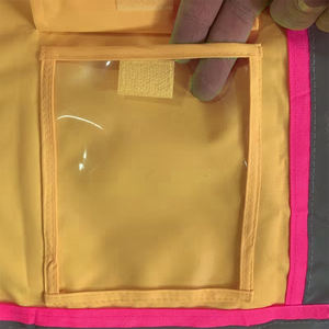 Veste d'hiver haute visibilité, écologique, coupe-vent, imperméable, avec LED clignotante, trois poches, réfléchissante, pour adulte - Product Image 5