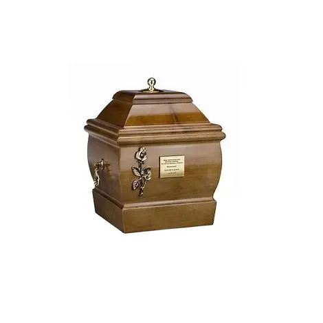 Urno de cremação para adulto, feito de madeira sólida, funeral ashes, casquete, urna memorial, cremação, urns de madeira para cinzas com design cruzado