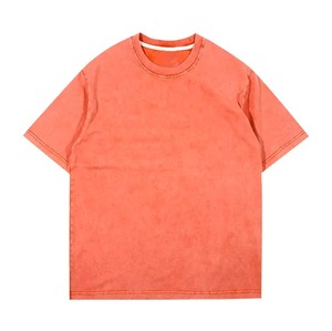 Camisetas de Lujo con Efecto Tie Dye en Tela Gruesa, Estilo Occidental para Hombre, Camiseta con Lavado Ácido - Product Image 6