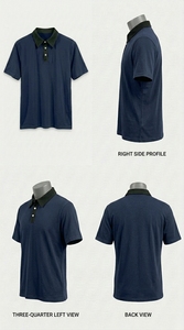 Logo personnalisé, polyester tricoté solide pour chemise homme, manches longues, respirant, séchage rapide, uniforme de travail décontracté, OEM, vente en gros, usine - Product Image 2