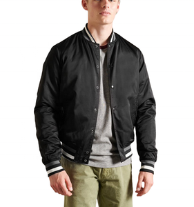 Venta al por mayor Varsity Letterman satén chaqueta de béisbol personalizado Letterman Varsity chaqueta de los hombres de la escuela Varsity chaqueta - Product Image 1