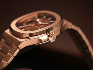 Montre analogique en acier inoxydable résistante à l'eau, mécanique, Alexander Ferros 6012R/08, saphir, sport, automatique, mouvement SEIKO, 42,5 mm, homme - Product Image 5