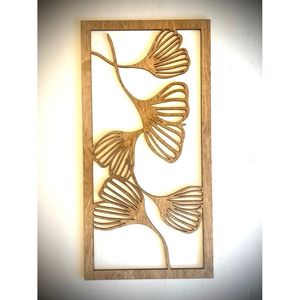 Decoración de Pared Moderna de Madera MDF Cortada con Láser, Elegante Adorno de Pared con Diseño Intrincado - Product Image 1