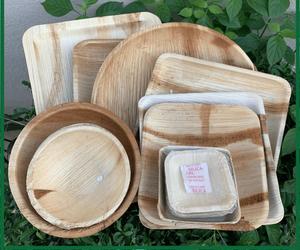 Wholesale Bulk <b>Disposable</b> Areca Palm Leaf <b>Plates</b> Factory Direct Tableware - Macy - Product Image 2