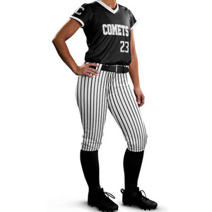 Uniforme de Softbol para Exteriores, Ropa Transpirable Ligera de Poliéster para Mujeres Jugadoras Adultas - Product Image 1