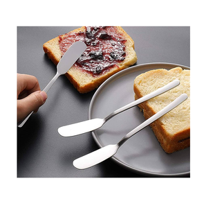 Couteau à dessert en acier inoxydable, outils de cuisine pour la pâtisserie, couteau à beurre, coupe-pizza, nouveau couteau à beurre artisanal en acier - Product Image 6
