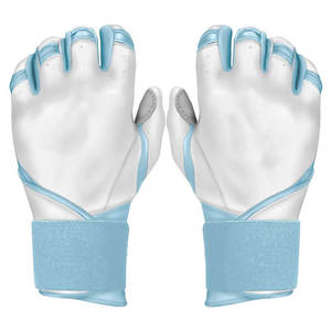 Gants de course en PU à doigts entiers unisexes, antidérapants, avec sangle de poignet réglable, pour la conduite en extérieur, revêtement gris bleu clair - Product Image 5