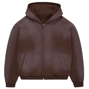 Sweat à capuche en coton épais pour homme avec doublure en polaire confortable, coupe décontractée et construction durable, idéal pour les temps frais. - Product Image 1
