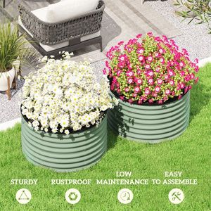 Fioriere e Vasi da Giardino Zincati per Decorazioni Esterne - Product Image 5