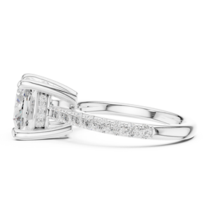 Anillo de Compromiso de Lujo Aries Jewel para Mujer, con Diamante Cultivado en Laboratorio de Corte Redondo, Certificado IGI, Chapado en Oro, Modelo AJR-1919 - Product Image 2