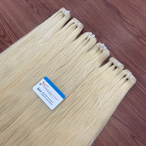 Extensions de cheveux vierges vietnamiens blonds prêts à être expédiés en février, provenant d'un seul donneur, avec trame Signature, toutes longueurs et épaisseurs. - Product Image 2