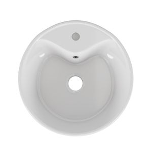 Lavabo da Appoggio in Ceramica Bianco Lucido per Bagno 15.7\" X 5.7\" - Lavandino da Bagno 15.7\" X 5.7\" - Product Image 3