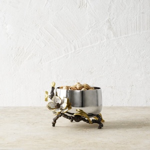 Bol à fruits en aluminium, centre de table moderne, luxe décoratif, or, écologique, durable, 2026 Saleem International - Product Image 4