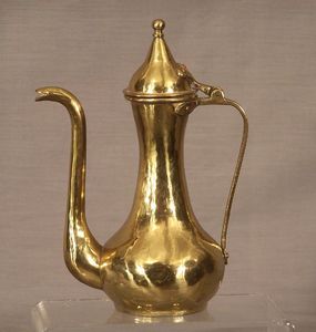 หม้อกาแฟทองเหลืองวินเทจพร้อมพวยกาแบบยาว ดีไซน์ทนทานสำหรับดื่มชา - Product Image 6