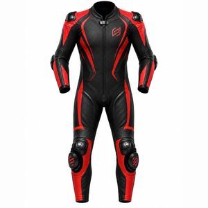 Combinaison de moto unisexe pour l'aventure, la randonnée, en cuir ventilé, imperméable, protection intégrale, ensemble de vêtements en cuir pour moto - Product Image 1