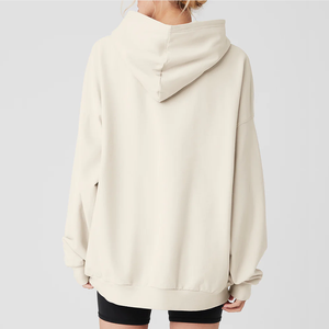 Sudadera con Capucha Personalizada de Algodón Terry para Mujer, de Alta Calidad, Ligera, con Hombros Caídos, Lisa, para Otoño/Invierno - Product Image 2