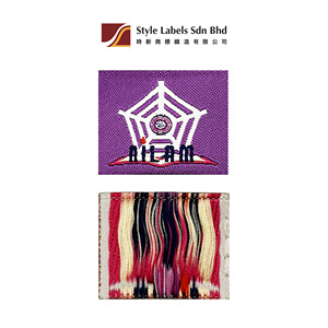 Étiquettes personnalisées de qualité supérieure en tissu damassé tissé, découpées au laser, lavables, rectangulaires, pour vêtements, sacs, avec logo de marque - Product Image 2