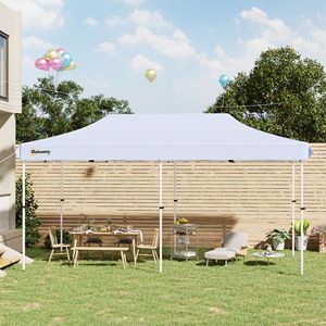 Gazebo a baldacchino impermeabile 20FT X 10FT con telaio in alluminio a doppio strato, gambe regolabili e borsa con ruote - Product Image 2