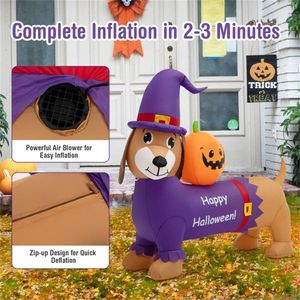 5 Foot Long <b>Inflatable</b> Outdoor Halloween Decoration for the Holiday Yard Decorations - Product Image 5