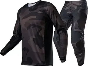 Combinaison de moto pour homme, manches longues, couleur blanche, blocs de couleur, polyester à séchage rapide, vêtements de course toutes saisons - Product Image 3