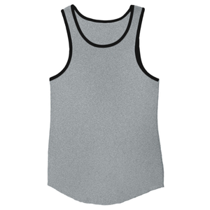 <b>Men's</b> <b>Black</b> Cotton <b>Tank</b> <b>Top</b> Custom Logo Front Print Breathable Casual O-Neck Knitted Style - Product Image 4