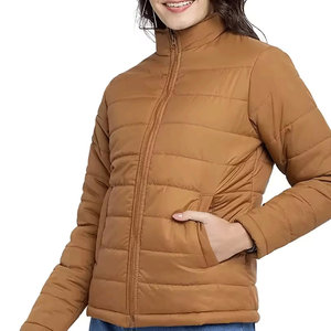 Veste matelassée pour femme, style streetwear décontracté tendance, tissu doux, séchage rapide, coupe confortable, fabrication directe OEM. - Product Image 4