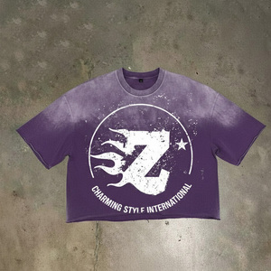 High Quality Wholesale 100% Cotton <b>Tshirts</b> for Men T Shirts Plain Custom DTG Printing Oversized <b>White</b> Blank T-Shirt - Product Image 1