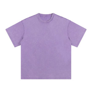 T-shirts pour hommes à grammage lourd 230 g/m², coupe épaules tombantes, vierges, avec logo personnalisé, finition Snow Wash, Acid Wash et PP SPRAY Washed - Product Image 1