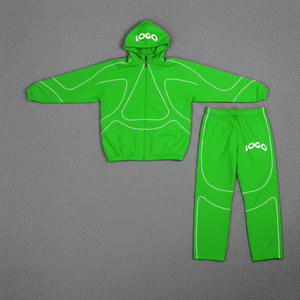 Custom Factory 3m Reflective Windbreaker Jacket and Nylon Track Pants Two Piece Jogging Suit Lightweight Windbreaker <b>Tracksuit</b> - Product Image 6