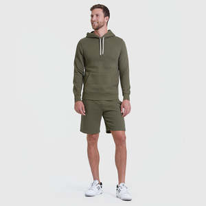 Sweat à capuche pour homme personnalisé OEM de haute qualité en coton, version classique, col roulé avec cordon de serrage, manches longues, pour le sport et la remise en forme - Product Image 3