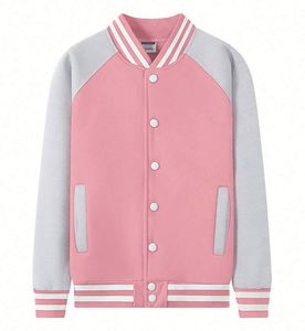 Hot Sale Stand Collar Sweatshirts for Men Fleece Varsity <b>Jackets</b> Oem Custom Embroidered Baseball <b>Jackets</b> with Logo - Product Image 6
