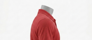 Men's Red Polo Shirt Short Sleeve Turn-<b>down</b> Collar Regular Fit Solid Color All Seasons 100% Cotton - Product Image 5