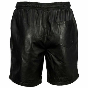 Shorts en cuir de luxe pour hommes, motif uni, tissu en laine écologique, vêtements décontractés, service de marque privée personnalisé - Product Image 2