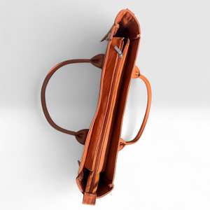 Bolso Tote de Cuero Genuino con Pelo para Mujer, Estilo Vintage, de Lujo, para Verano, con Cierre Abierto, Bolso de Hombro LHTB-0136 - Product Image 2