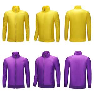 Wholesale Men Cotton Windbreaker Jacket Full Zip Casual Outerwear - Product Image 6