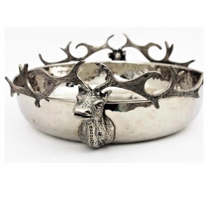 Haute qualité tête de cerf bols de service salade Snack fruits et noix bol de service en aluminium Table à manger pièce maîtresse bols décoratifs - Product Image 3