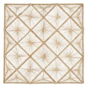 Artistic Triangle Weave Design <b>Placemat</b> Rattan <b>Square</b> Blue Teal Natural Style - Heat Resistant Dining Mat Bohemian Home Kitchen - Product Image 5
