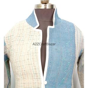 Wholesale Indian Handmade Quilted <b>Kantha</b> <b>Jacket</b>, Women Quilted <b>Kantha</b> <b>jacket</b>, <b>Kantha</b> Coat For Girls And Women's - Product Image 2