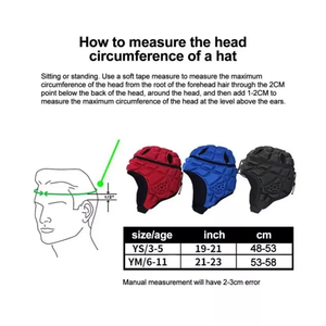 Casco de Fútbol con Esponja Protectora, Anticolisión, Absorción de Impactos, Casco de Portero, Protector de Cabeza, Protector de Cabeza para Esquí - Product Image 6