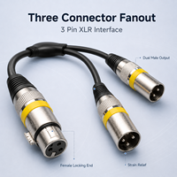 Câble Combo XLR Professionnel Ice Combo, Câble de Signal Powercon DMX512 pour Équipement d'Éclairage Scénique, Assemblage de Câbles Personnalisés OEM ODM