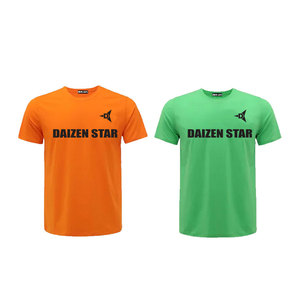 Daizen Star Men's Short Sleeve T-Shirt Regular Fit Neck Casual Knitted Polyester Tee Letter Print Front Logo Eco-Friendly - Product Image 5