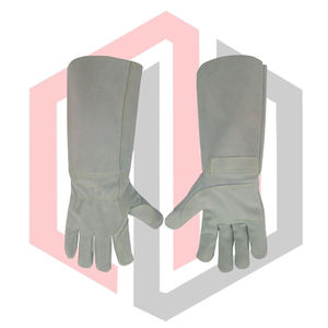 Guantes de Soldadura Hechos de Cuero Vacuno, Refuerzo en Palma, Pulgar e Índice, Puño de Seguridad, Protección Anti-Calor y Anti-Corte, Personalizables - Product Image 5