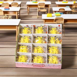 2025 yeni XS bireysel ambalaj öğrenci hediye yaratıcılık 3D Pikachu şekilli komik kurşun kalem silgisi ilkokul sevimli karikatür sarı - Product Image 5