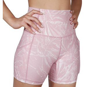 New Wholesale Women's High Waist <b>Tummy</b> <b>Control</b> and Running Sports Shorts High Waist Fitness Training Yoga Clothing Shorts. - Product Image 3