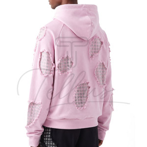 Nouveauté en promotion : Sweat à capuche pour homme, style unique, respirant, avec patch en strass effet vieilli - Product Image 2