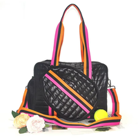 Sac de sport en toile personnalisé pour femmes, tendance 2026, vente en gros, pour tennis, padel, pickleball, 30-40L, portable, avec fermeture éclair