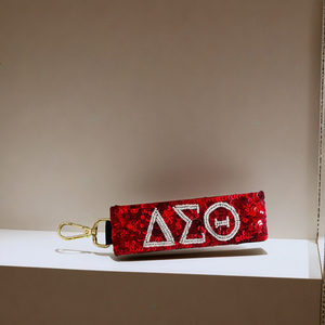 Red Gold Sports Fan Keychains EAGLES Beaded Game Day Adjustable <b>Wristlet</b> Fully Customizable Custom Color Combinations Keychains - Product Image 3