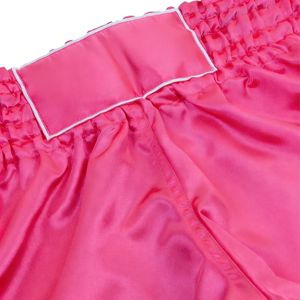 Shorts en satin taille haute pour homme, color block violet et rose, taille élastique, décontractés - Product Image 3